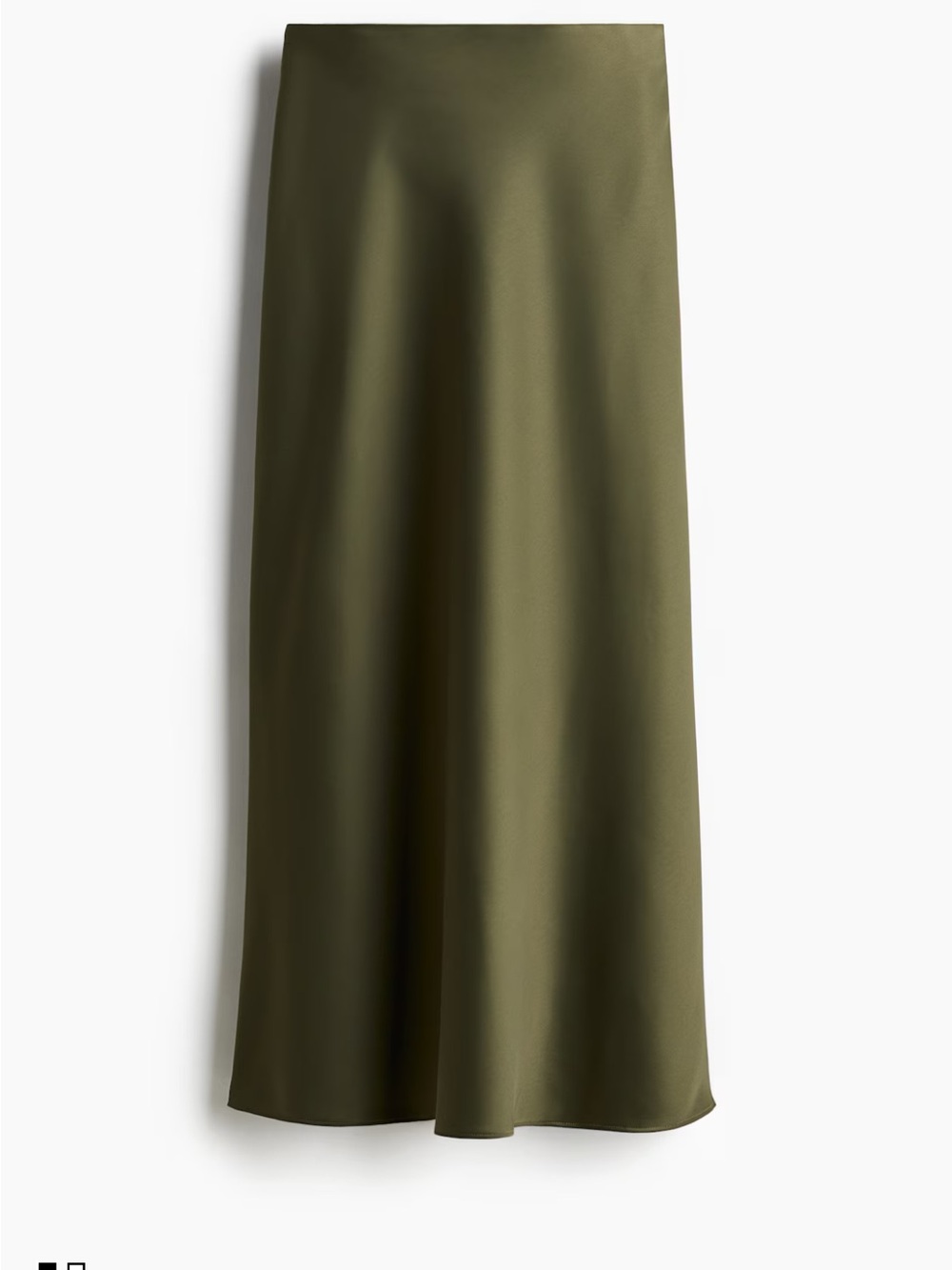 H&M Olive Green Maxi Skirt BNWT